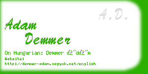 adam demmer business card